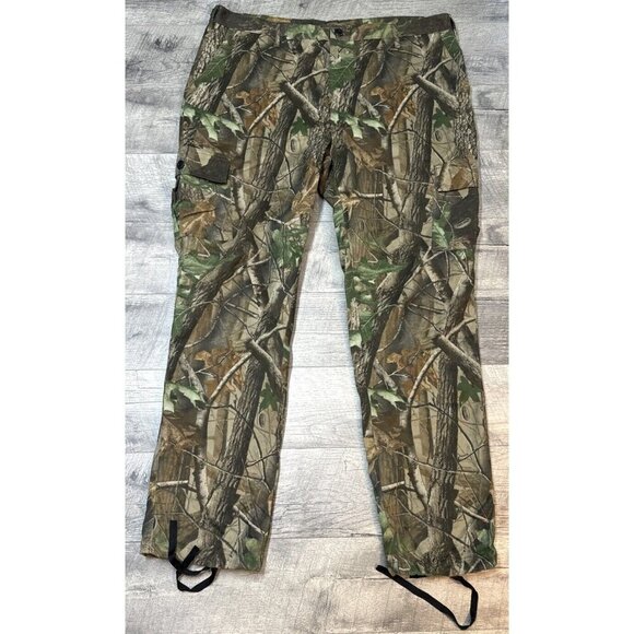 Camo Cargo Pants Mens 2XL Realtree Hardwood Hunting USA 44x34 Vintage 90s‎ NWOT - Picture 1 of 9